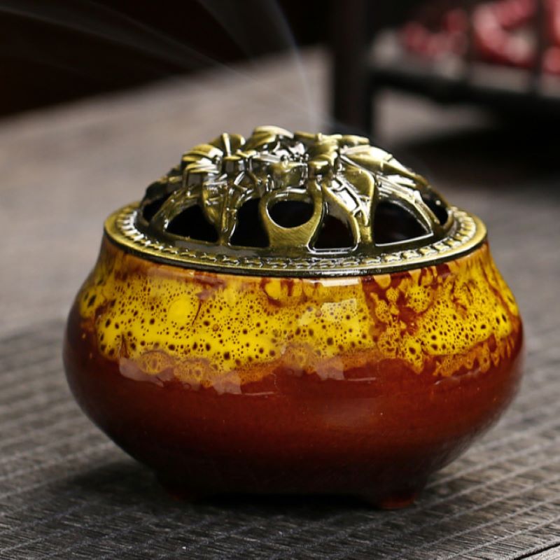 Chậu Composite Sơn Mạ Vàng	