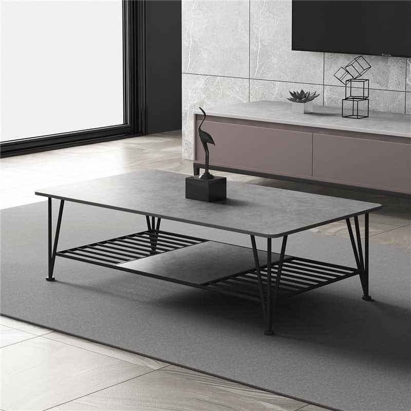 Bàn decor mặt đá vân mây